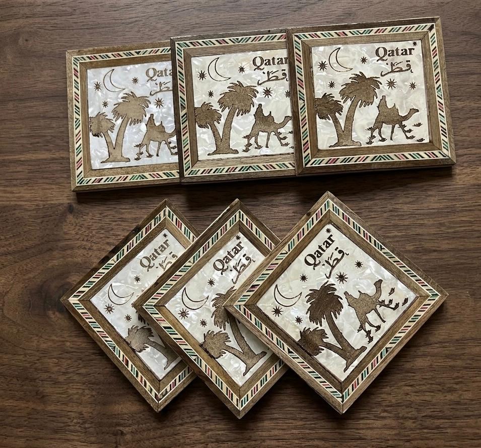 Handcrafted Qatar Coaster Set