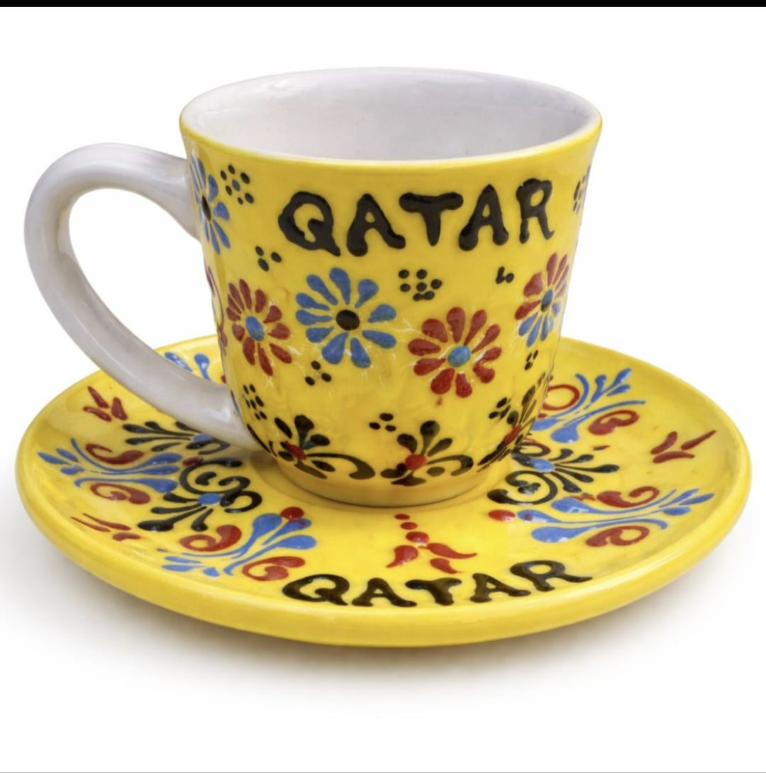 Qatar Floral Coffee Cup Set