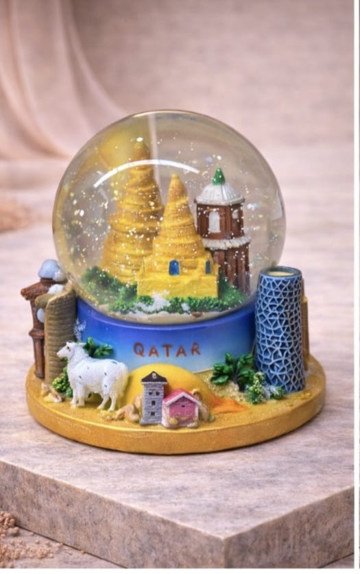 Qatar landmark Snow Globe