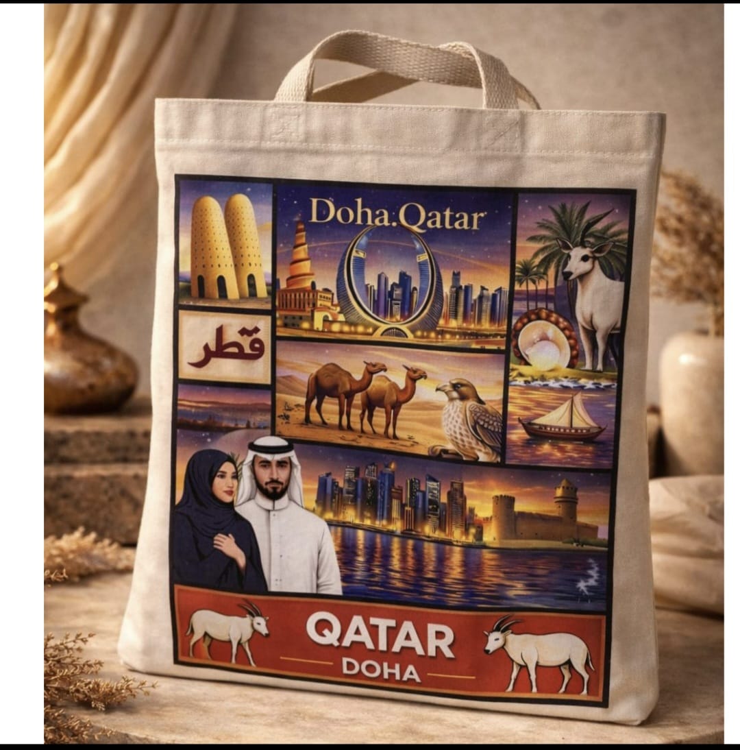 Doha Heritage collage Tote