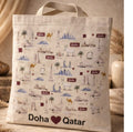 Doha Love Qatar Pattern Tote
