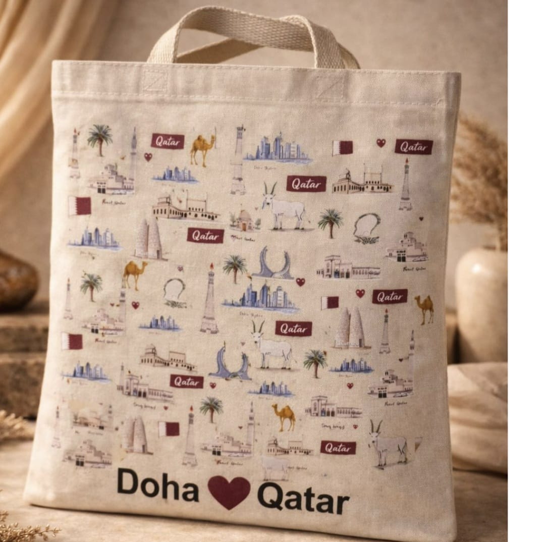 Doha Love Qatar Pattern Tote