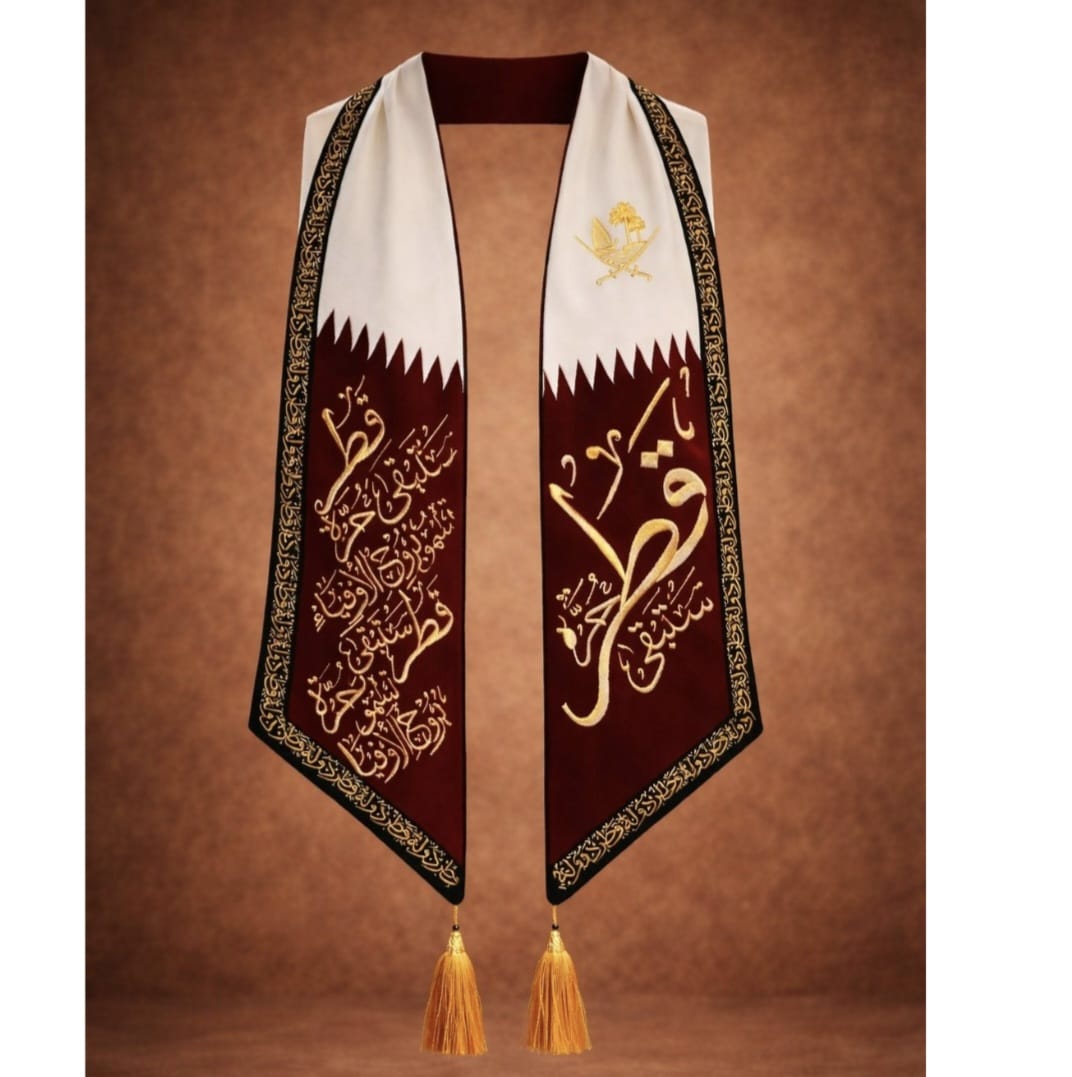 Qatar National Scarf – Traditional Qatari Heritage Design