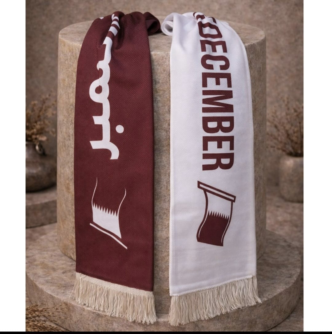 Qatar National Day Fan Scarf