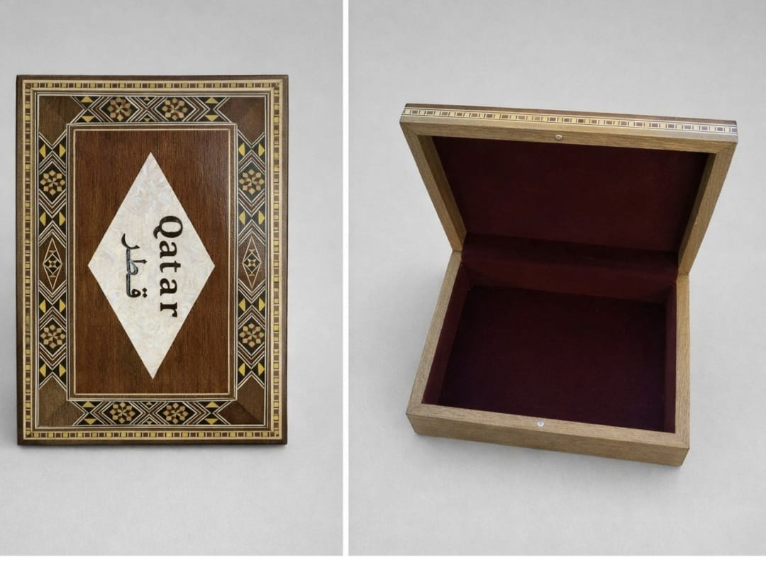 Qatar Heritage Inlay Wooden Box