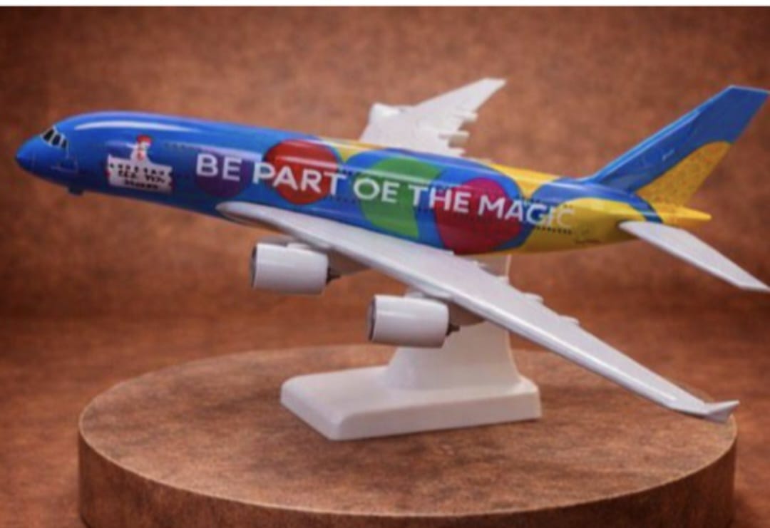 Colorful Airbus Model Plane – “Be Part of the Magic