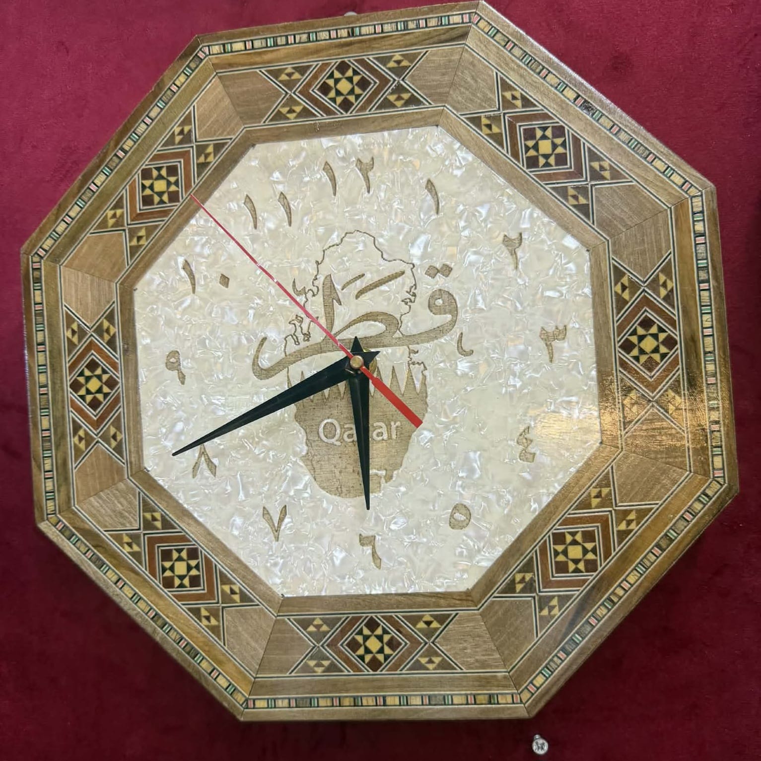 Octagonal Arabic Clock