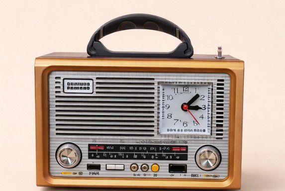 Vintage Classic Radio with Built-in Clock