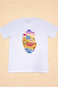Qatar Skyline & Desert Art T-Shirt