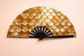 Golden Shell Folding Fan