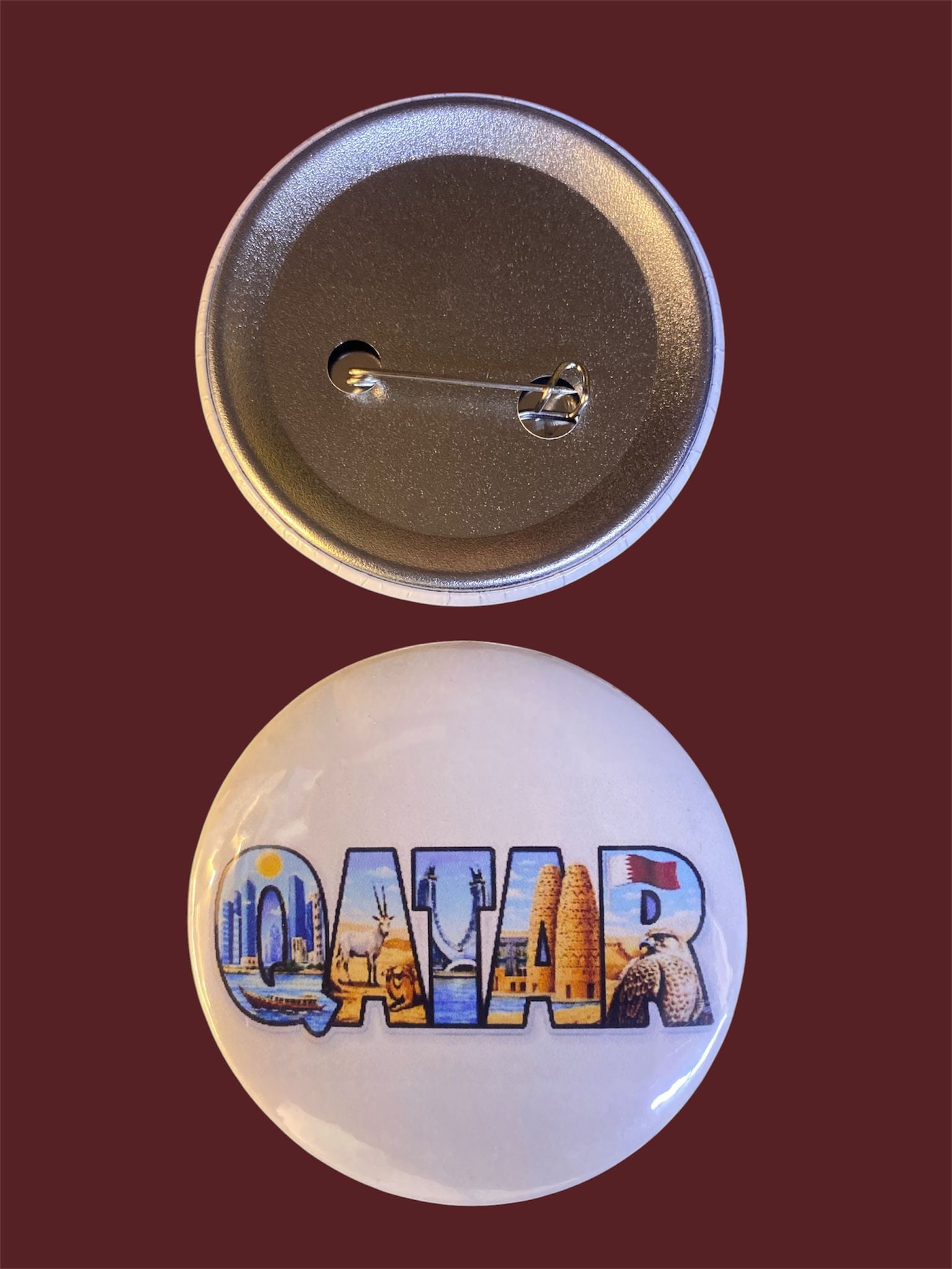 Qatar Landmarks Badge Pin