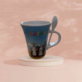 Qatar Champions Cartoon Mug with Spoon – Doha Culture Coffee Cup