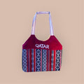 Qatar Burgundy Heritage Tote