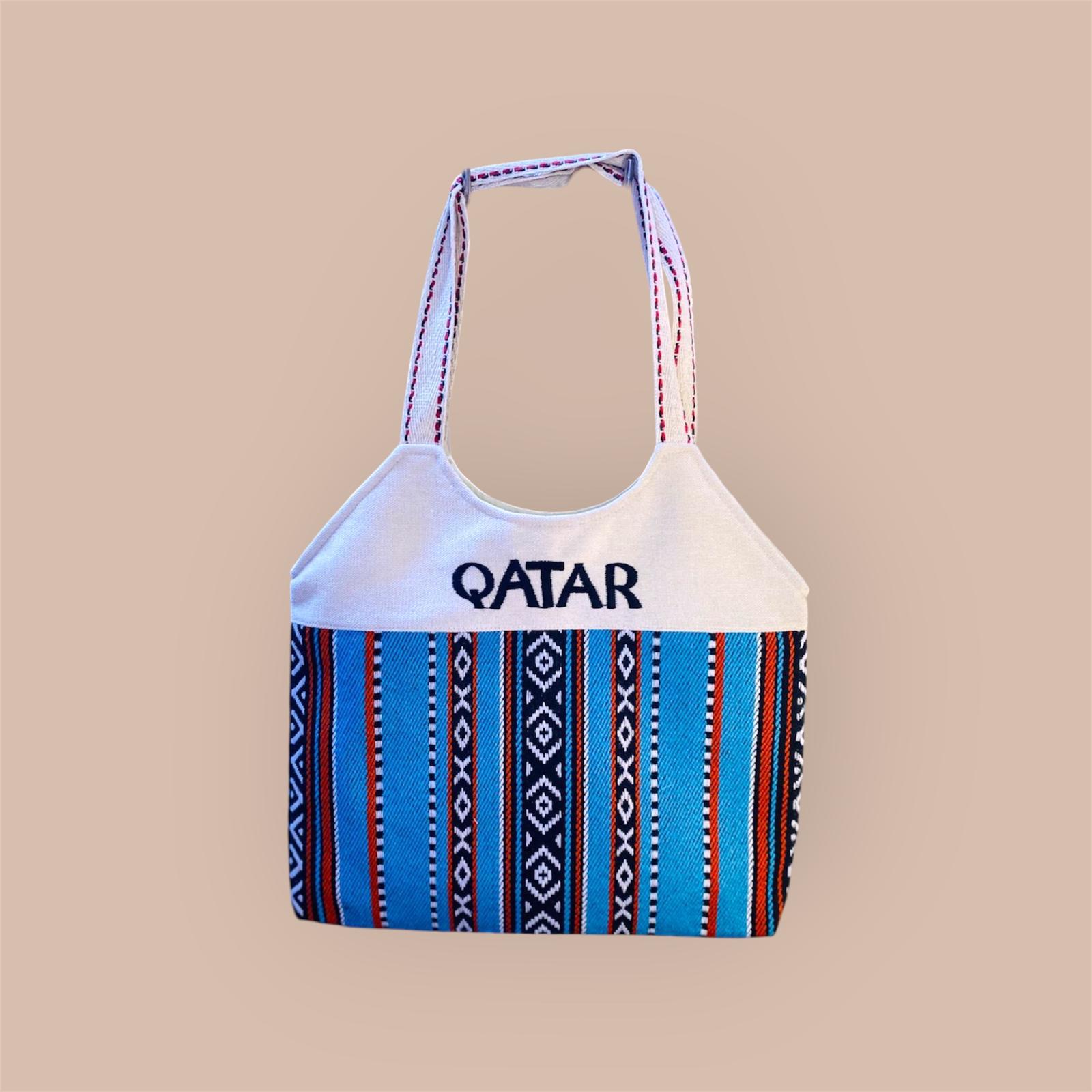 Qatar Sky Blue Heritage Tote
