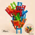 Balance Stacking Chairs Game – 48pcs Skill & Challenge Toy
