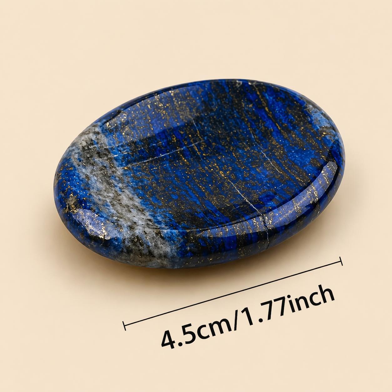 Natural Thumb Worry Stone – Stress Relief Crystal Palm Stone