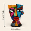 Abstract Face Art Vase – Modern Decorative Flower Vase