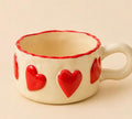 Cute Heart Ceramic Mug – Romantic Coffee Cup