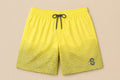 Yellow Wave Pattern Shorts