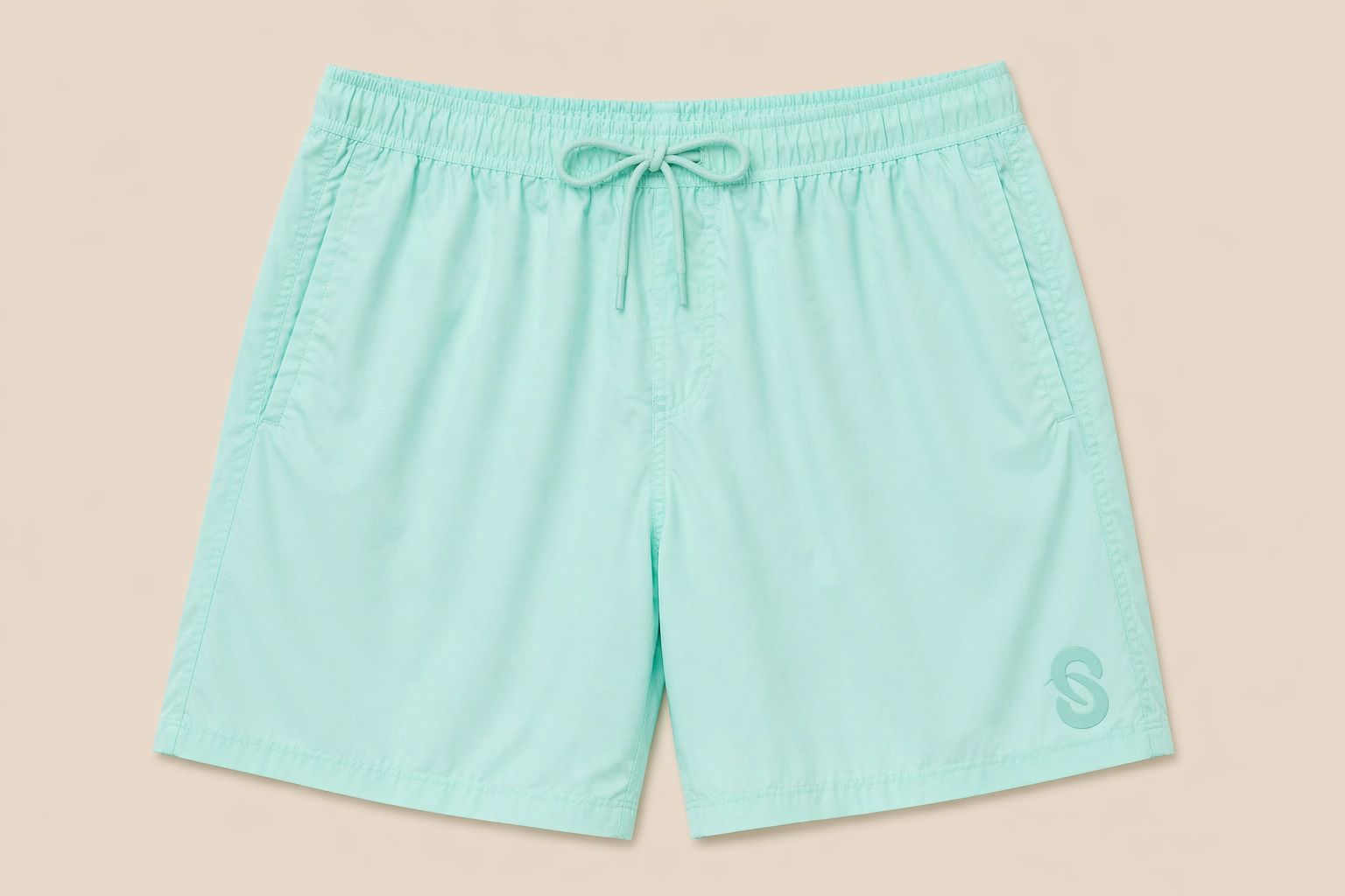 Mint Solid Shorts