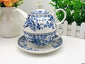 Elegant Floral Porcelain Teapot Cup Set