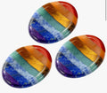 Rainbow Crystal Palm Stone Set