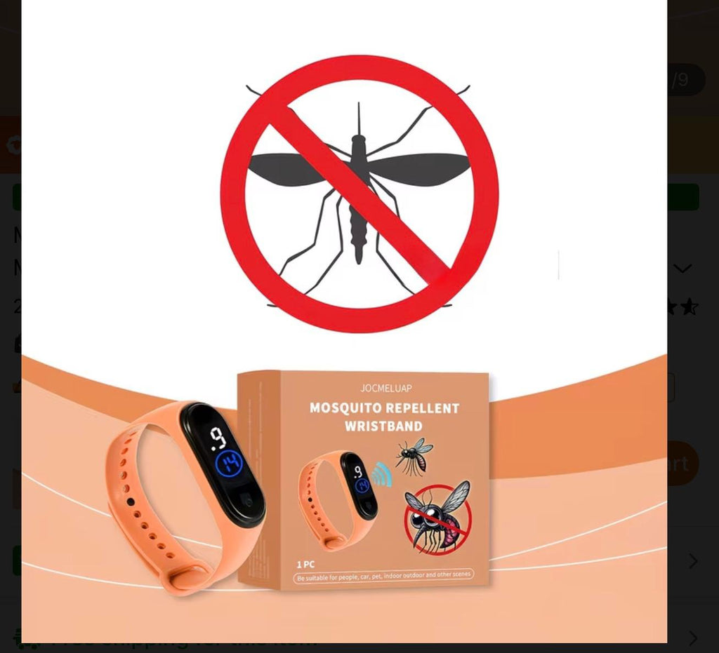 Electronic Mosquito Repellent Wristband