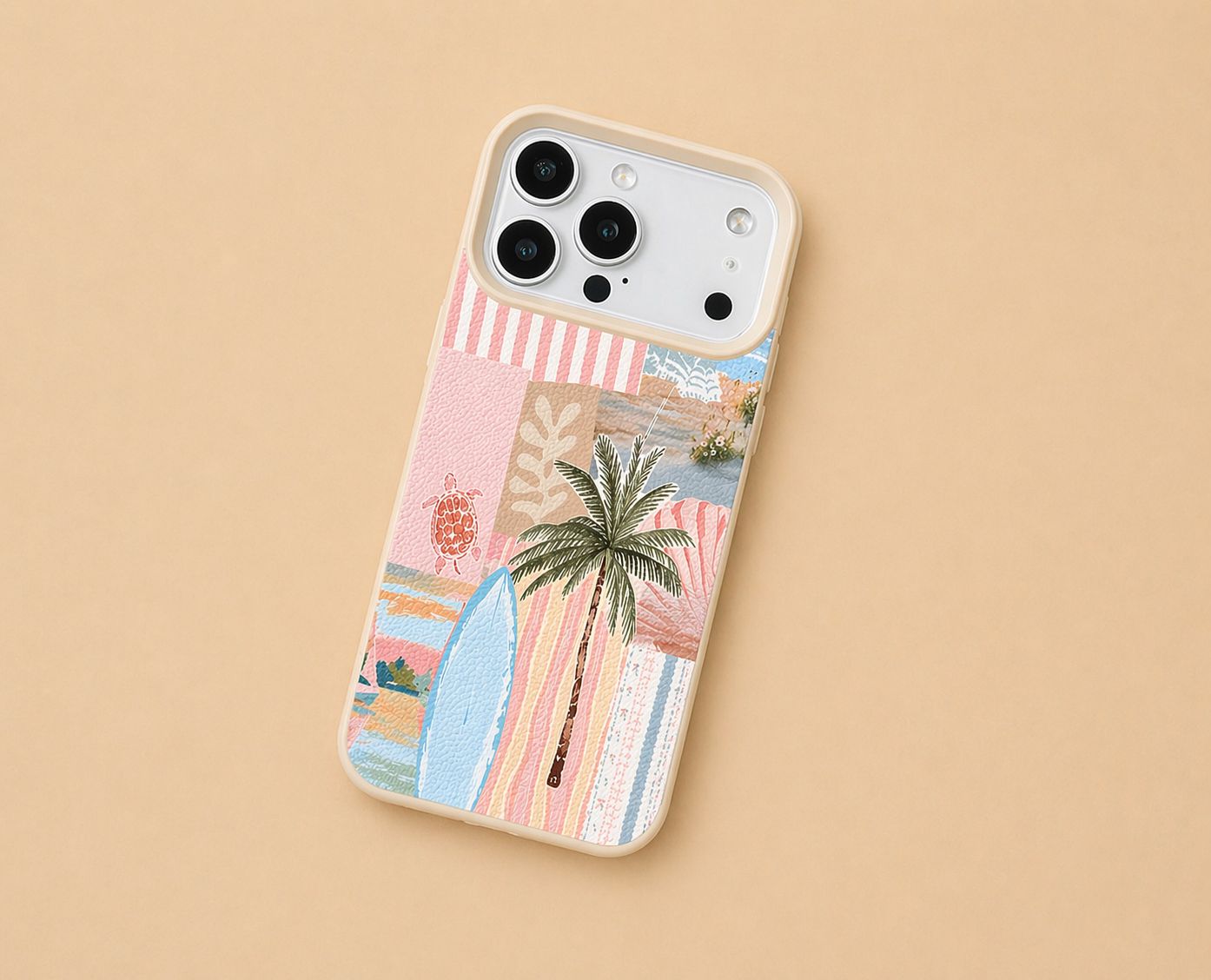 Ocean Turtle Transparent Phone Case – Summer Beach Sea Shell Starfish Clear iPhone Cover