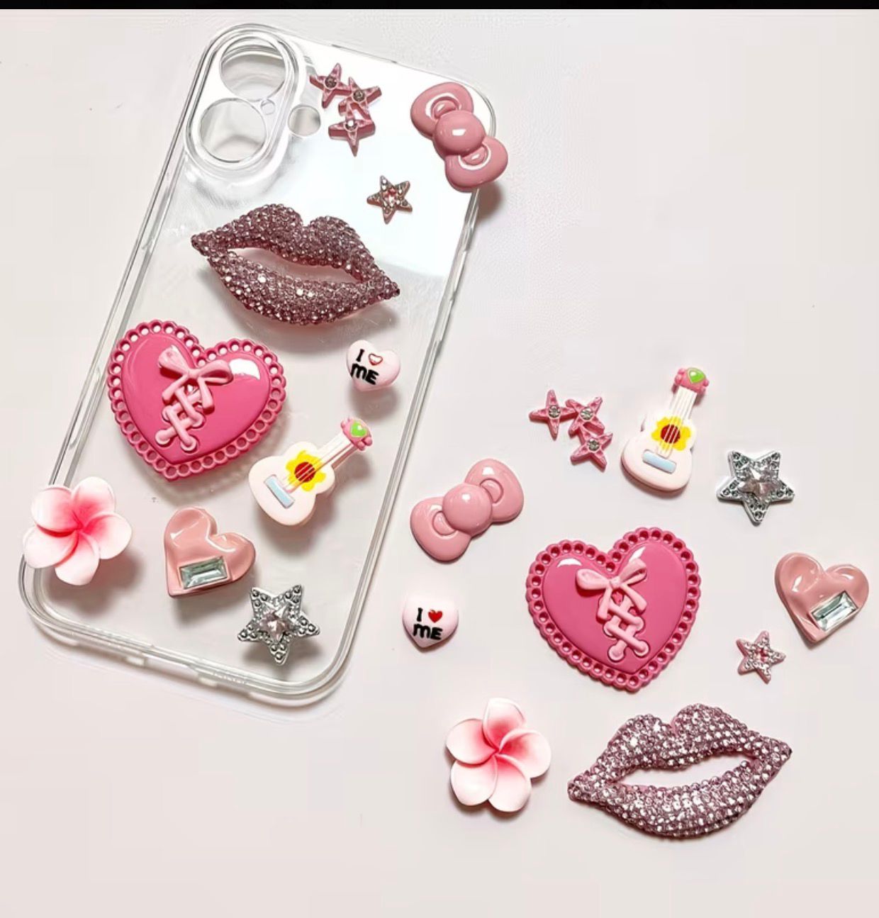 DIY Cute Phone Case Decoration Kit – Kawaii Accessories Set