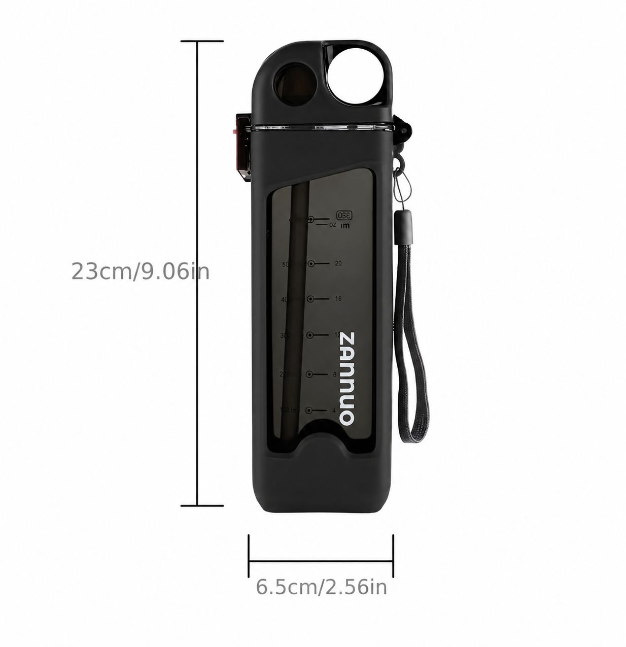 Black Portable Water Bottle