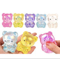 One Glitter Jelly Bear Squishy random color