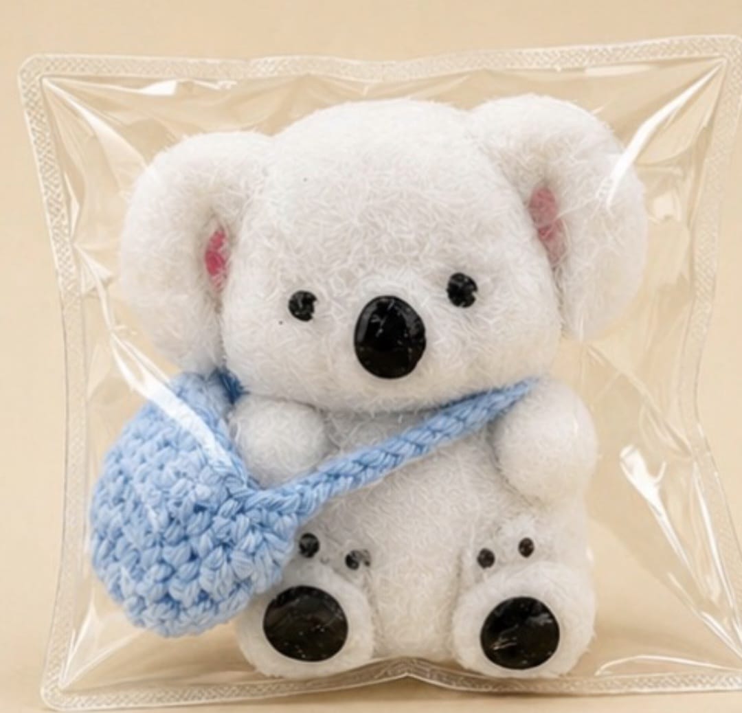 Kawaii Koala Plush Squishy Toy random grey or white