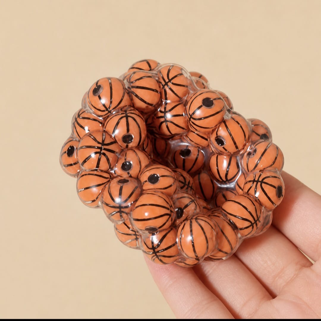 Basketball Bead Squishy Ring