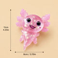 Glitter Axolotl Squishy Toy – Cute Kawaii Stress Relief Fidget