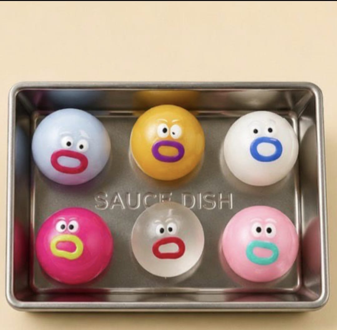 Funny Face Ball Squishy Set