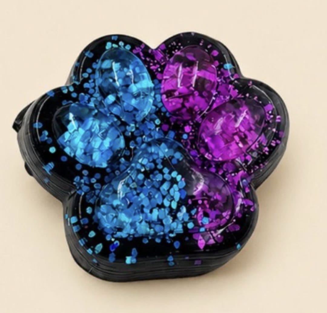 Galaxy Paw Glitter Squishy