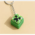 Pixel Creeper Clicking Keychain