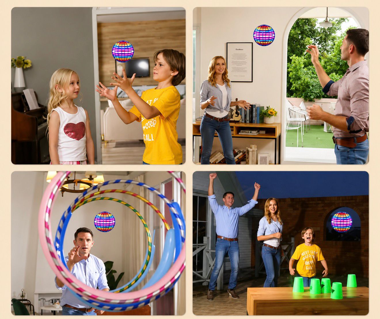 Floating RGB Hover Ball