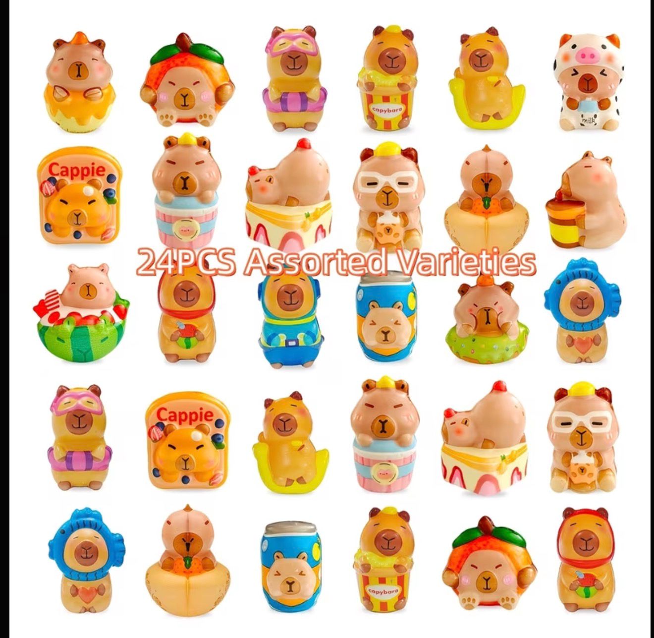 Mini Animal Squishy Toy Set