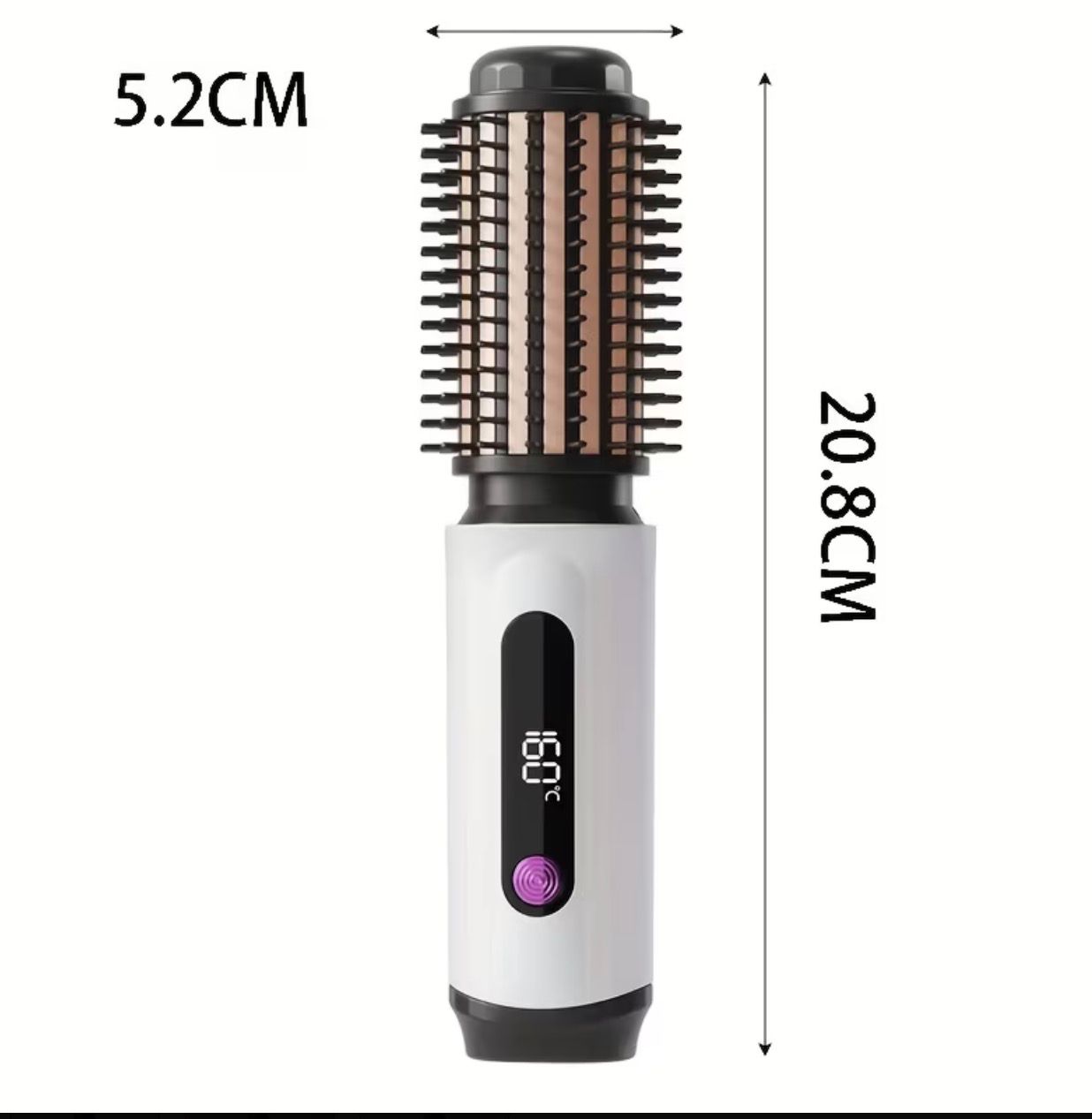 Portable Electric Heated Hair Volumizing Brush wireless