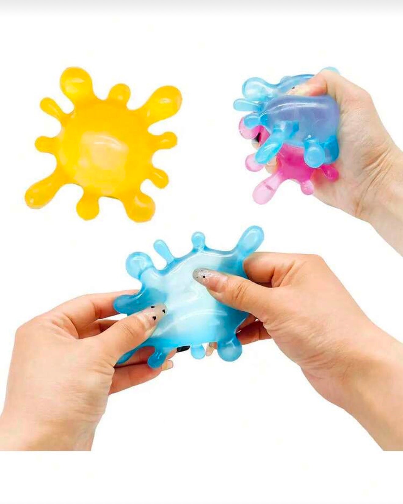 🟡 NeeDoh Splatter Squish – Splash Stress Ball Sensory Fidget Toy