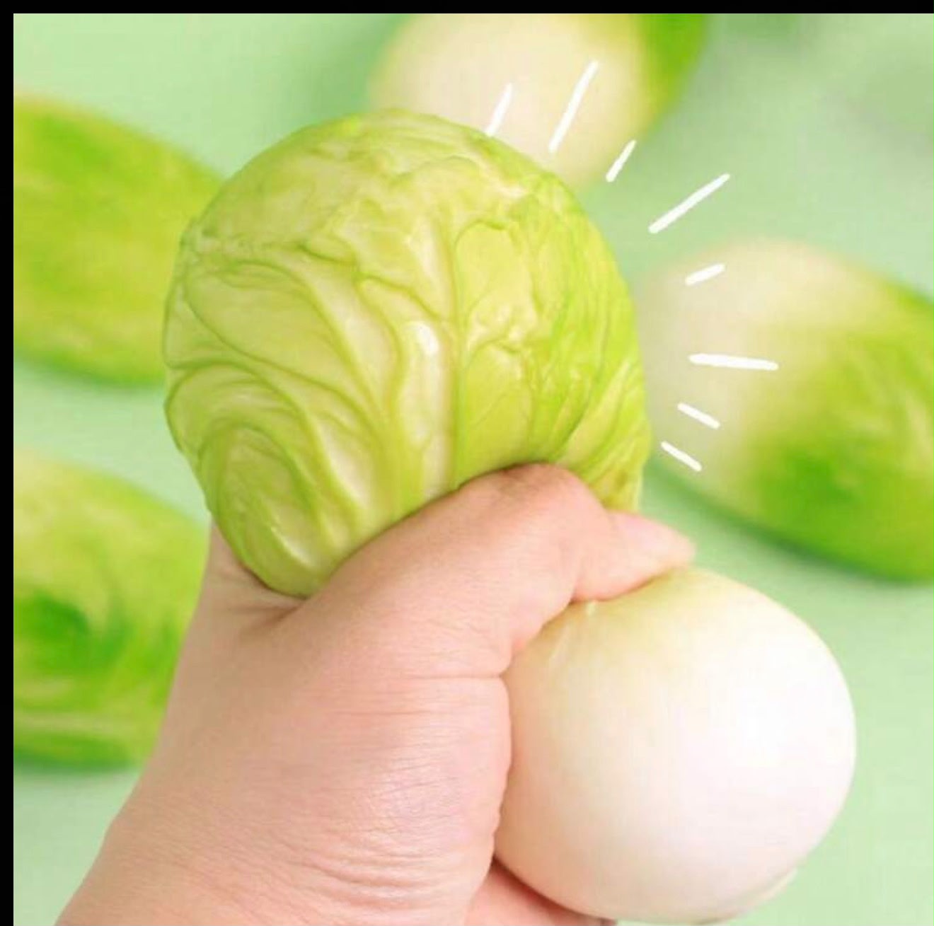 🥬 Jumbo Cabbage Squishy – Realistic Vegetable Stress Toy