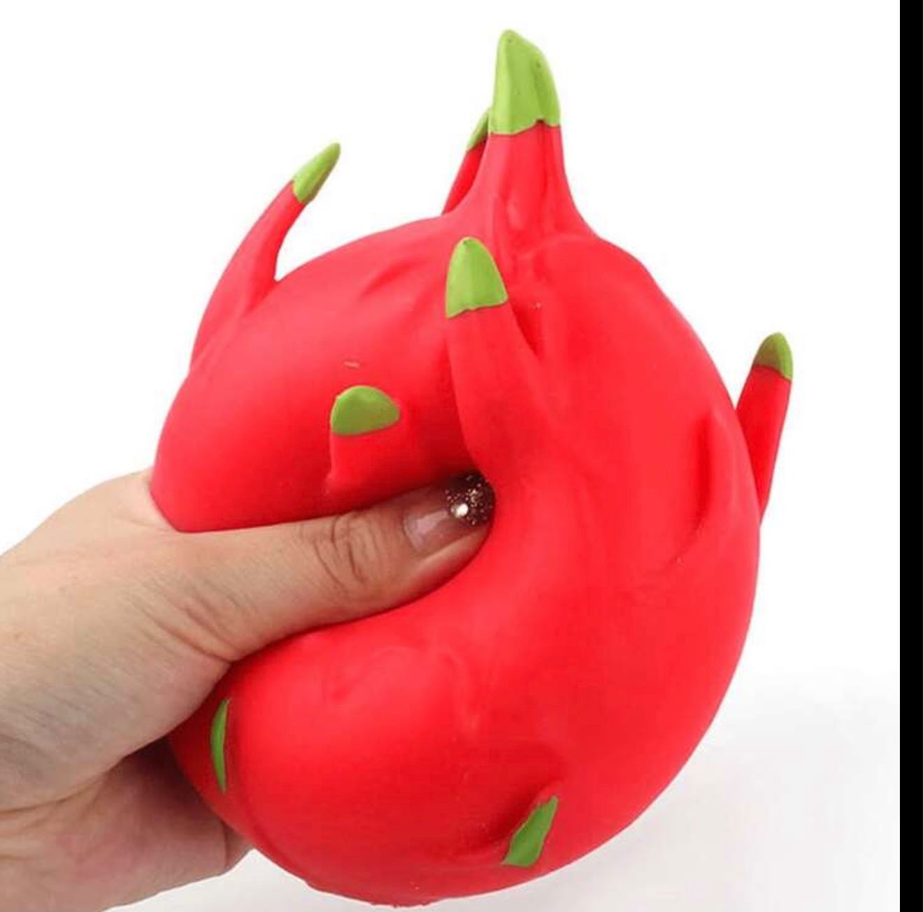 🐉 Dragon Fruit Squishy – Jumbo Fruit Stress Relief Toy