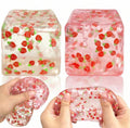 ‏Strawberry Jelly Squishy Cube