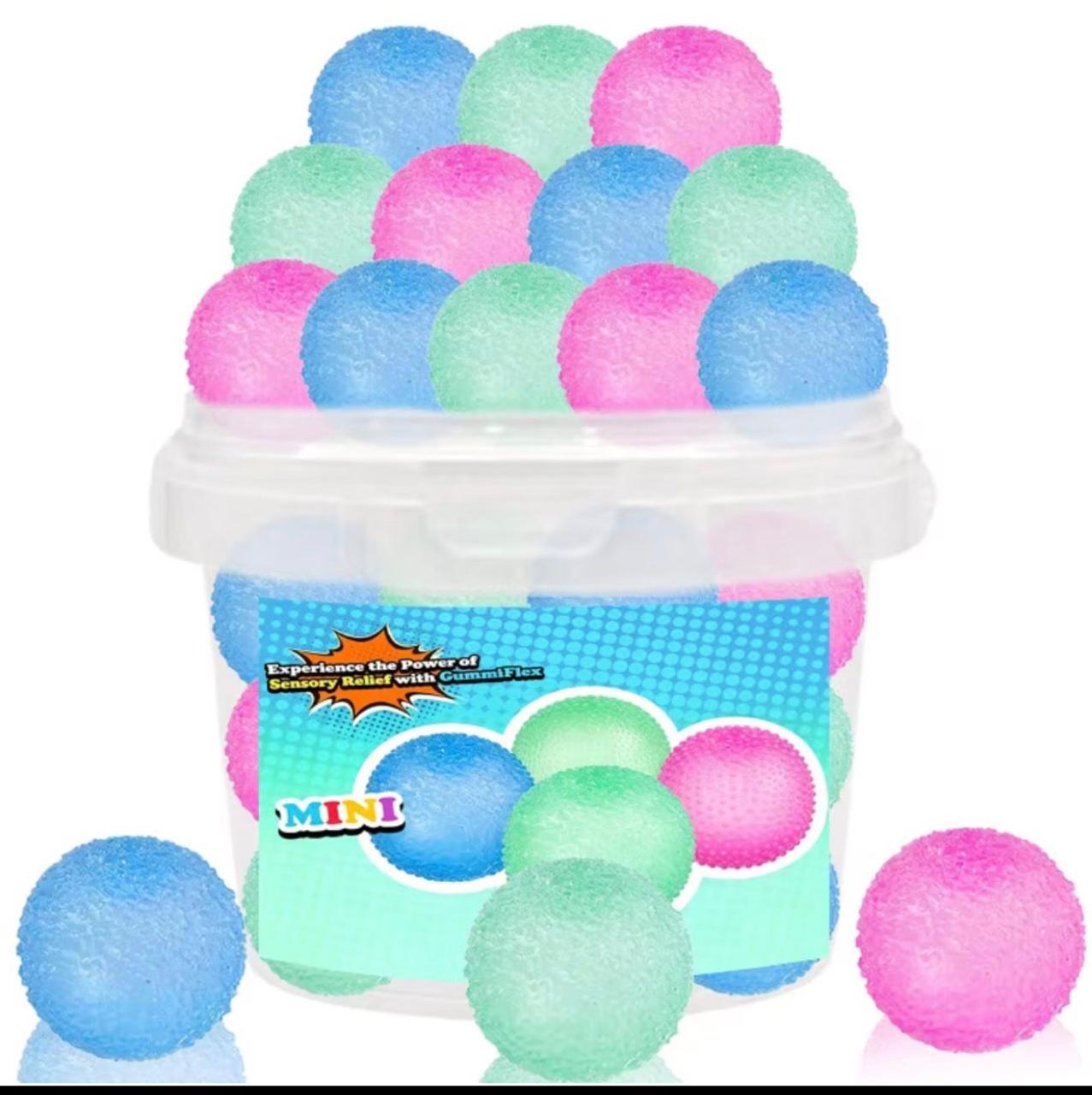 ‏Mini Textured Sensory Stress Balls – 12 Pieces