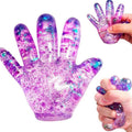 ‏Galaxy Glitter Squishy Hand Toy
