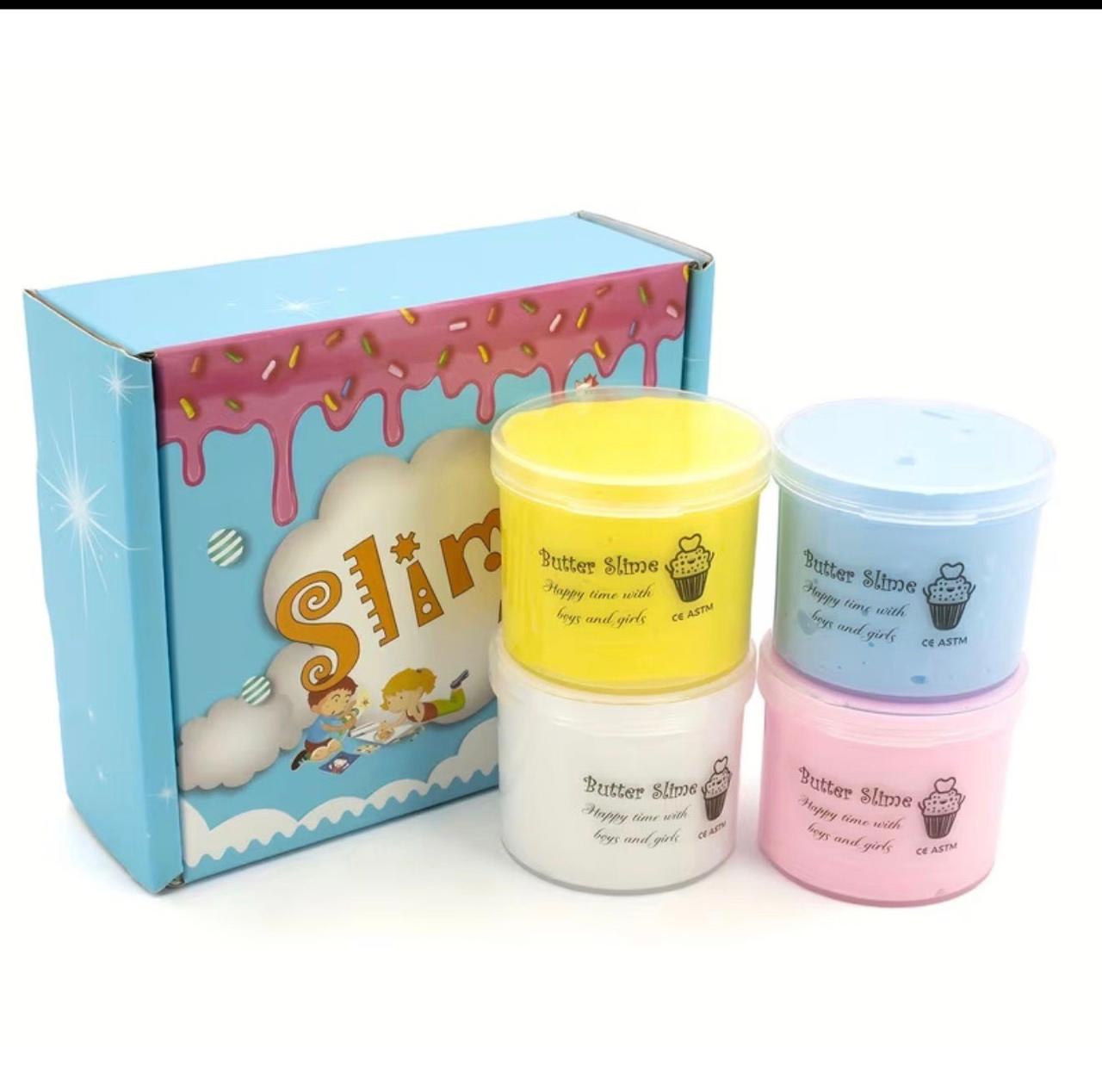 ‏Butter Slime Set – 4 Colors Gift Box