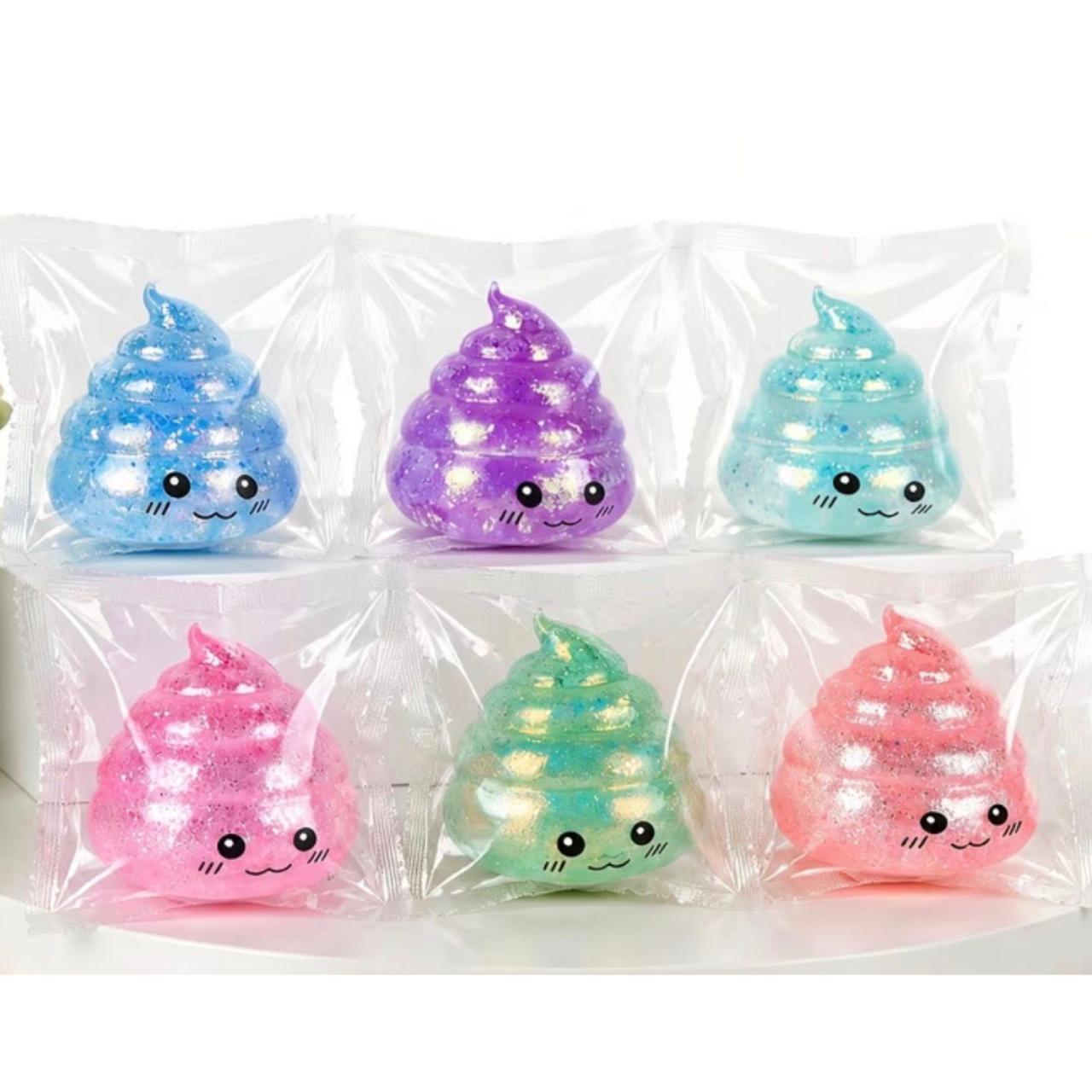 ‏Kawaii Glitter Swirl Squishy – Random Color