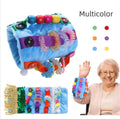 Dementia Sensory Activity Cuff for Seniors – Fidget Therapy Wrist Sleeve