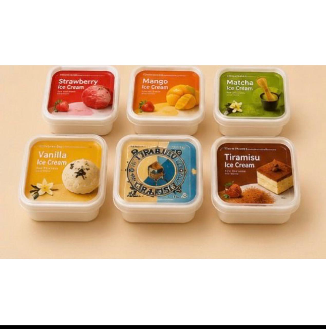 Ice Cream Tub Squishy Collection
